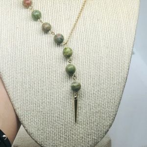 Jade and Gold Necklace